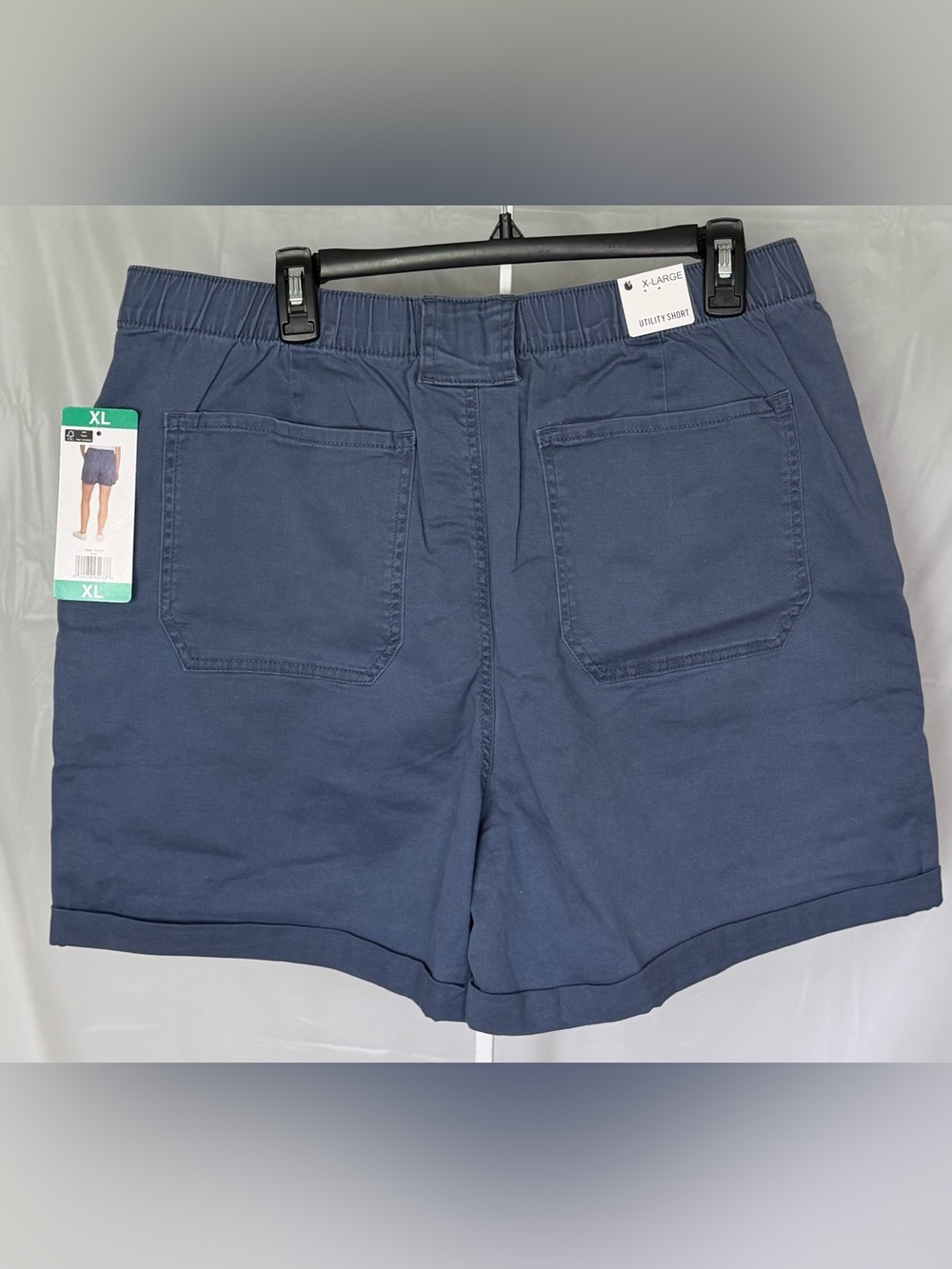 Gloria Vanderbilt Blue Utility Roll Cuff Shorts XL NWT - Picture 2 of 6